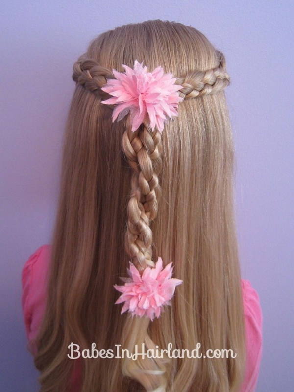 Hairstyle For Little Girl
 Back View Braided Hairstyle for Little Girls Hairstyles