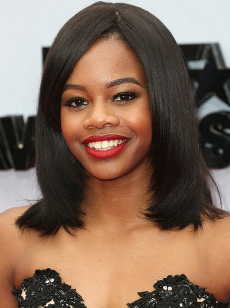 Hairstyle For Medium Length Black Hair
 Medium length hairstyles for black women