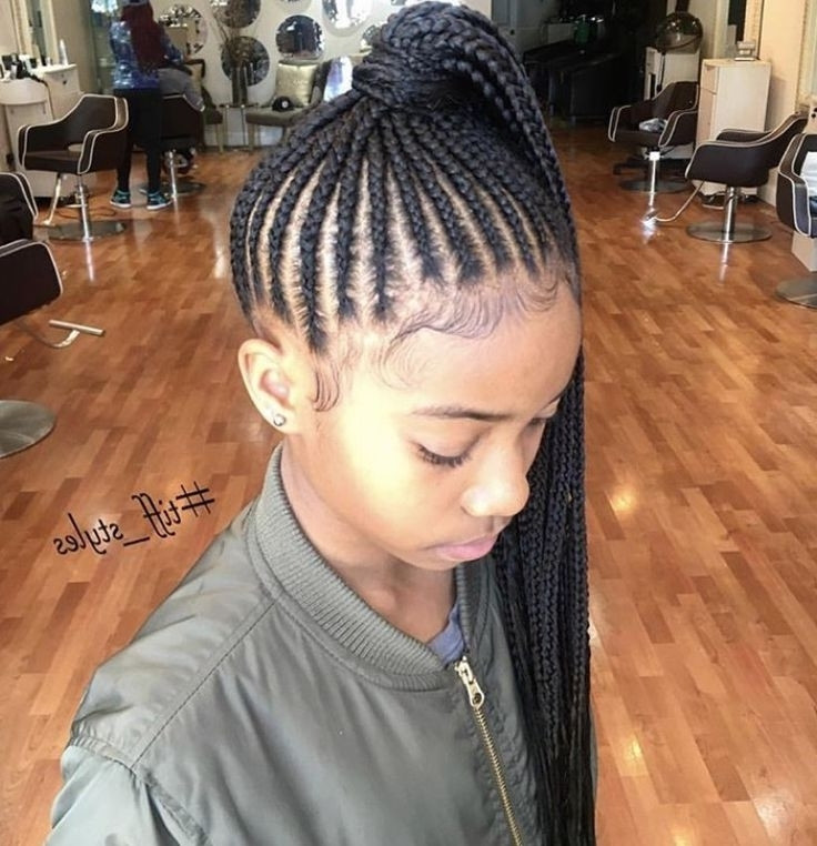 Hairstyle With Braids For Kids
 Weaving Hair Style For Children Plan