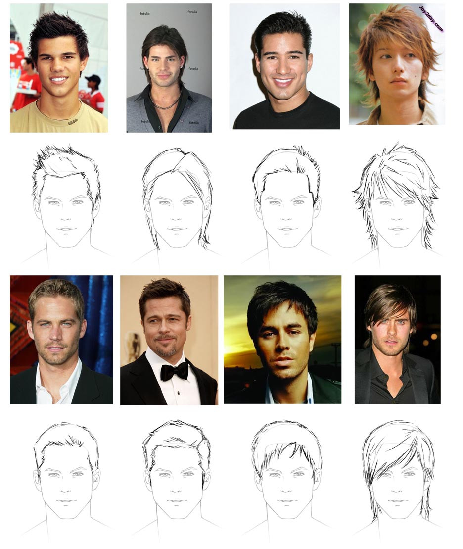 Best ideas about Hairstyles Drawing Male
. Save or Pin How to draw hair male Now.