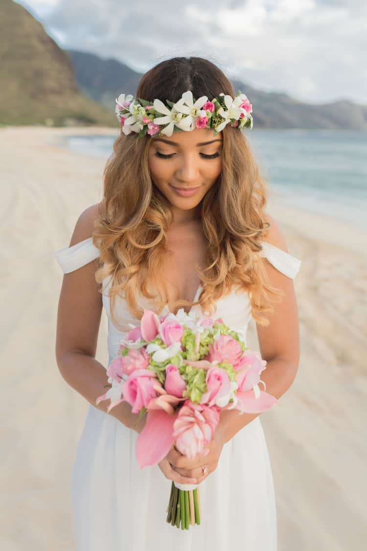 Hairstyles For Beach Weddings
 23 Gorgeous Beach Wedding Hairstyles from Real Destination
