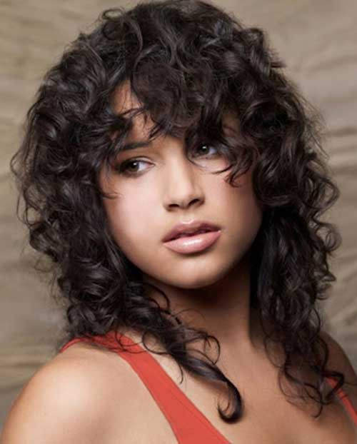 Hairstyles For Curly Hair With Bangs
 20 Curly Hairstyles with Bangs