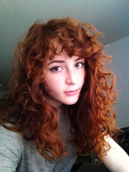 Hairstyles For Curly Hair With Bangs
 20 Curly Hairstyles with Bangs