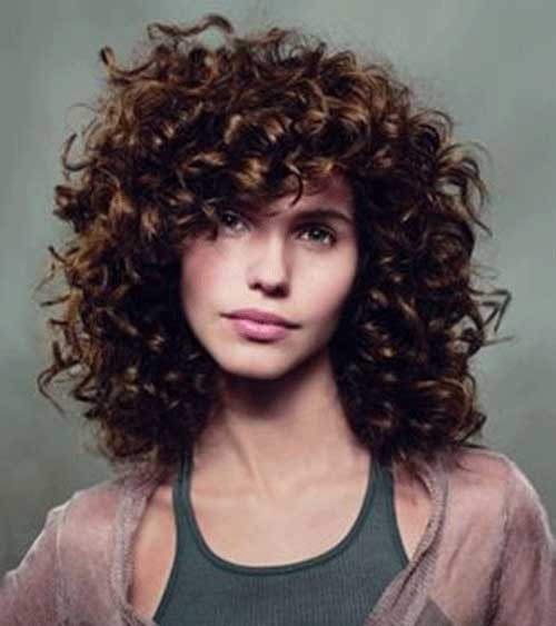 Hairstyles For Curly Hair With Bangs
 20 Short Curly Hairstyles with Bangs