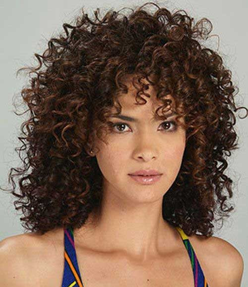 Hairstyles For Curly Hair With Bangs
 20 Curly Hairstyles with Bangs