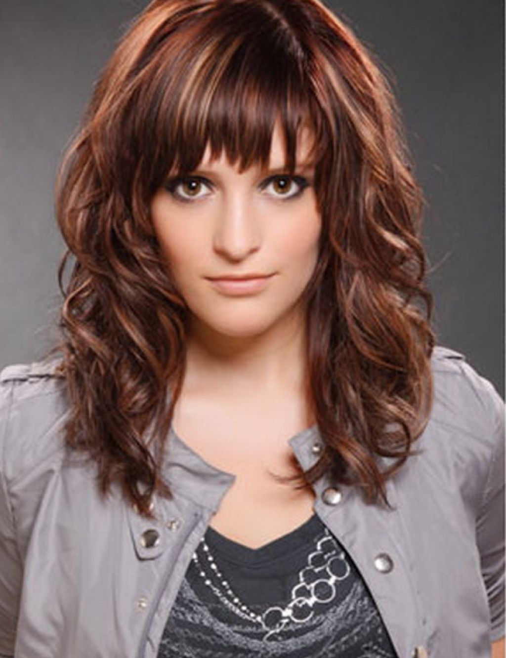 Hairstyles For Curly Hair With Bangs
 Bang Hairstyles For Curly Hair