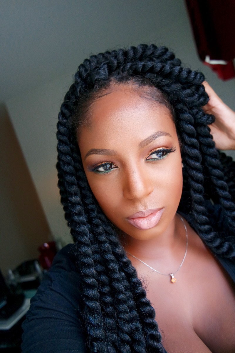 Hairstyles With Crochet Braids
 Passionfruit and Crochet Braids