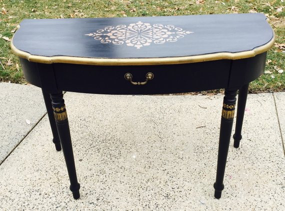Best ideas about Half Moon Entryway Table
. Save or Pin Sold Half moon Entryway Foyer Table Now.