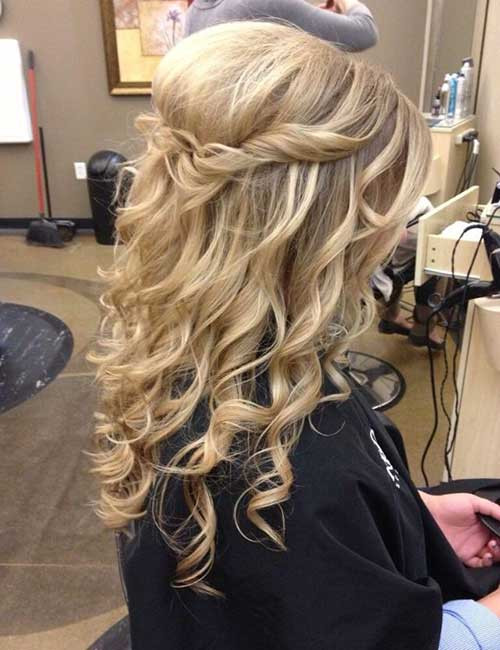Half Up Curly Hairstyles
 Long Hairstyles for Weddings