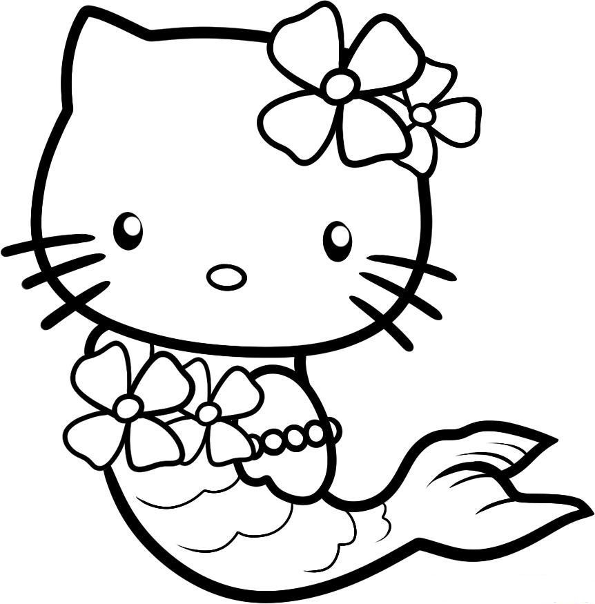 Halloweeen Coloring Pages For Teens
 Cute Halloween Coloring Pages For Kids Hello Kitty
