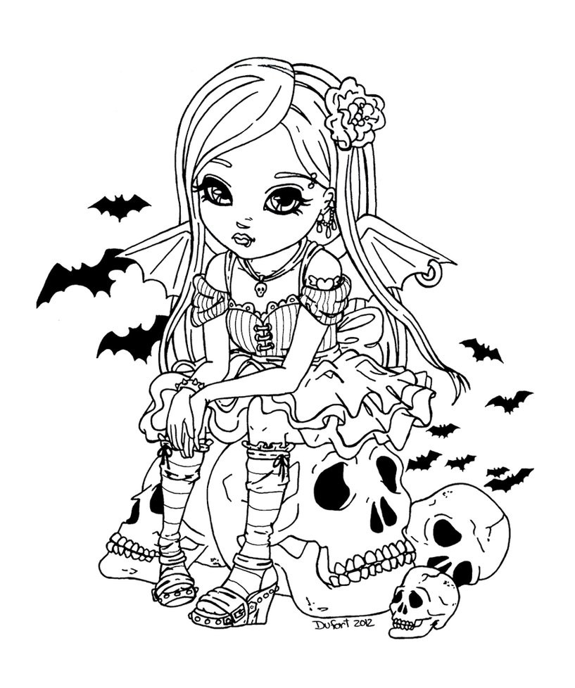 Halloweeen Coloring Pages For Teens
 44 dessins de coloriage vampire à imprimer sur LaGuerche