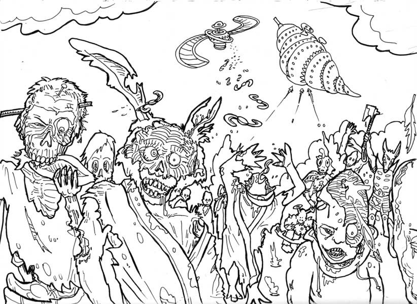 Halloweeen Coloring Pages For Teens
 HALLOWEEN COLORINGS