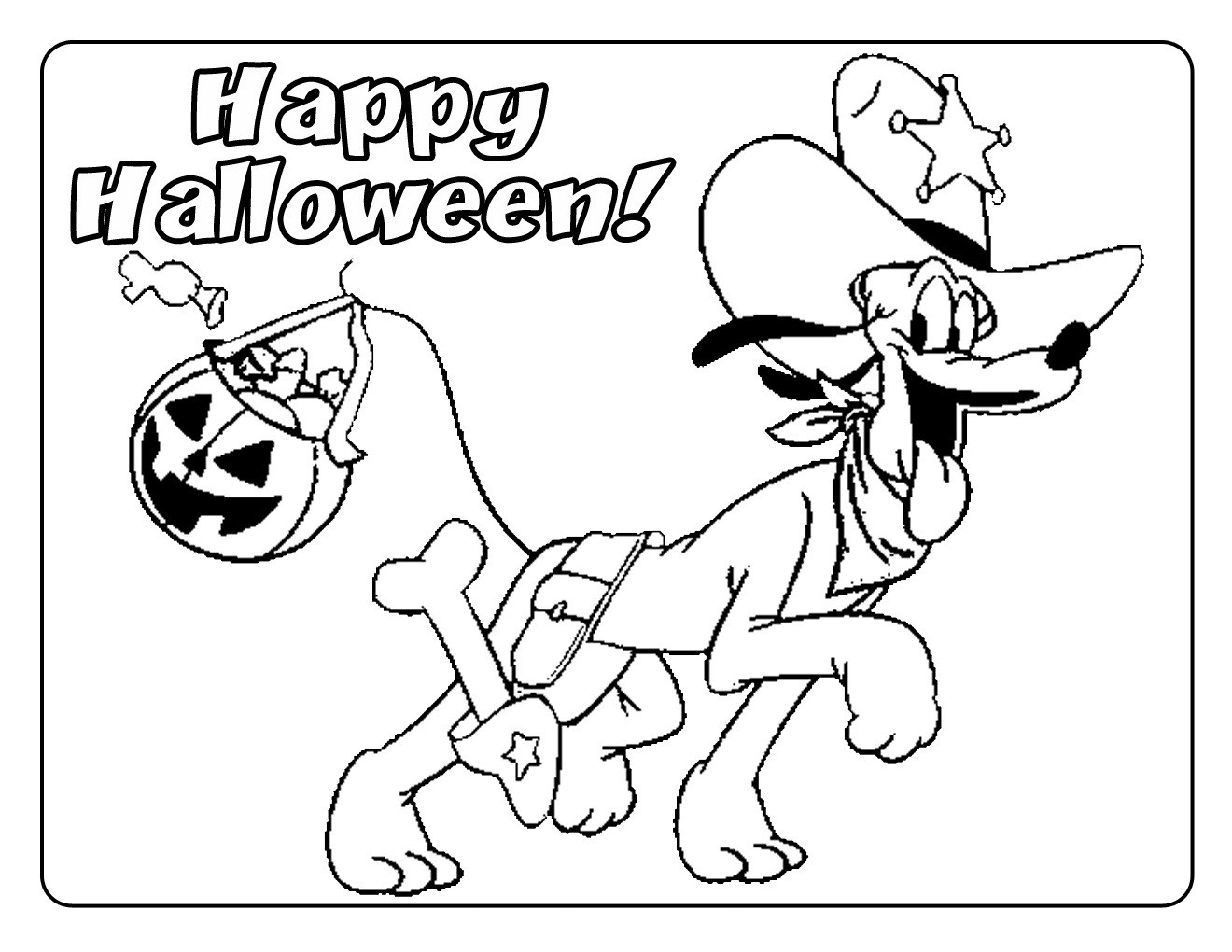 Halloween Coloring Book
 Free Printable Pluto Coloring Pages For Kids