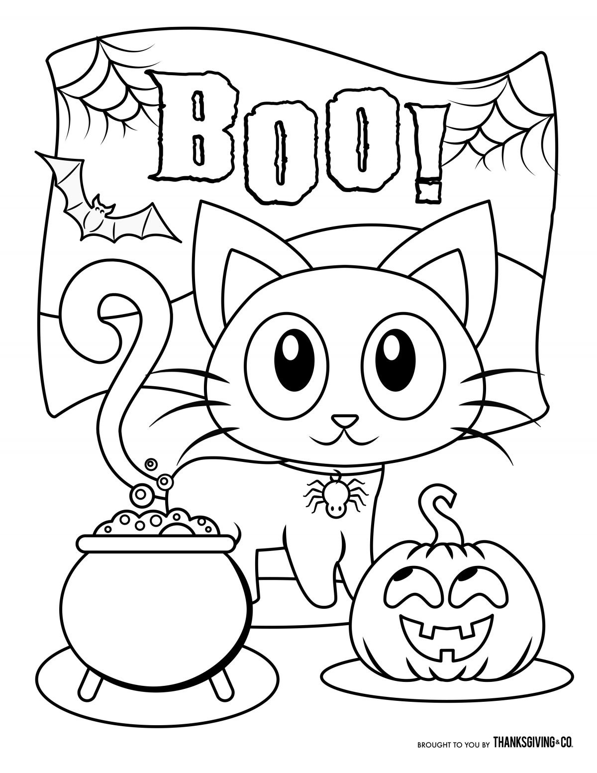 Halloween Coloring Book
 Free Halloween coloring pages for kids or for the kid in