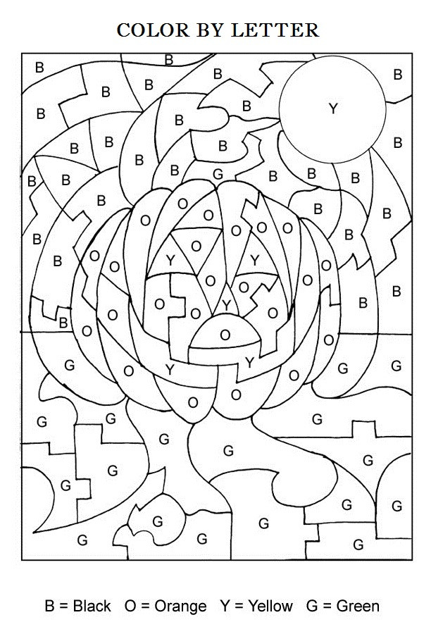 Halloween Coloring By Number Pages
 8 Best of Halloween Color By Number Printables