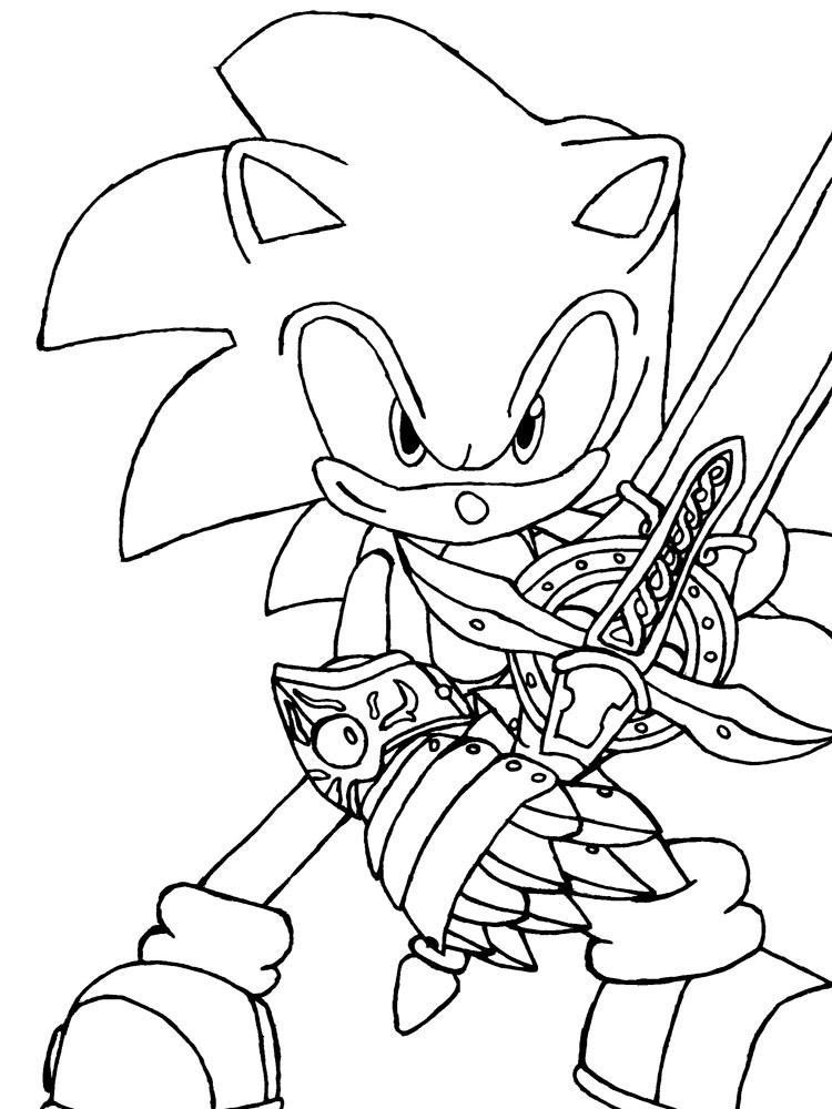 Halloween Coloring Pages For Boys Sonic
 Super Sonic coloring pages Free Printable Super Sonic