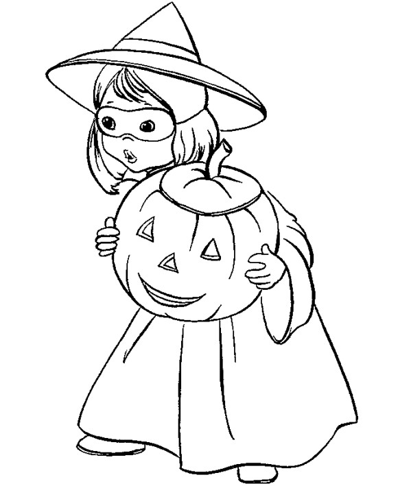Halloween Coloring Pages For Girls
 Coloring Pages For Girls Halloween
