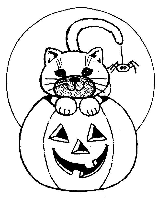 Halloween Coloring Pages For Kids Free
 24 Free Printable Halloween Coloring Pages for Kids