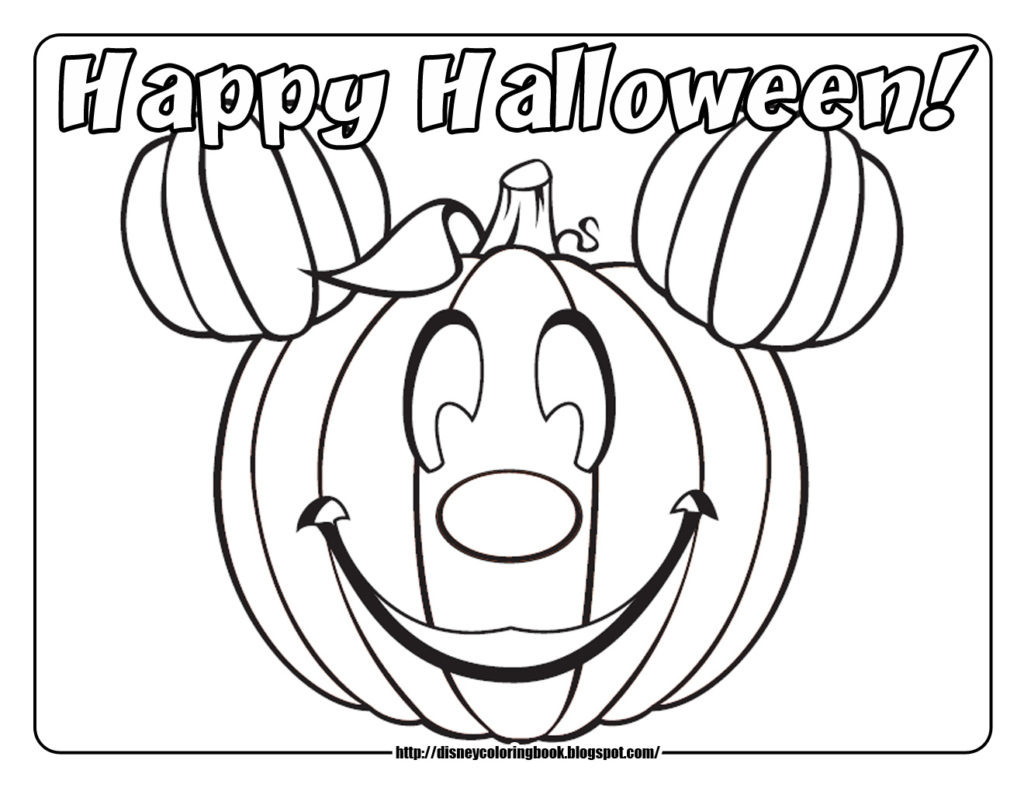 Halloween Coloring Pages Pdf
 Coloring Pages Disney Halloween Coloring Pages