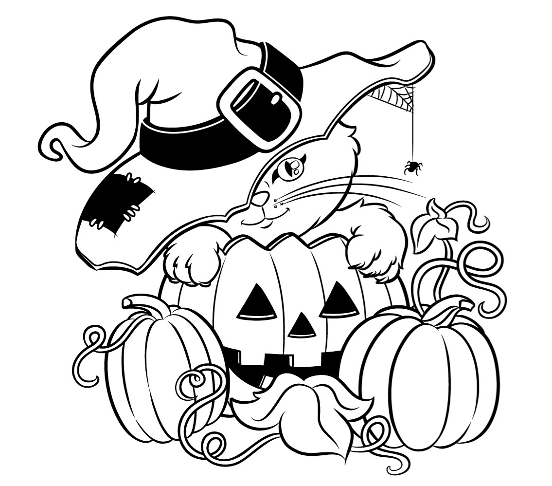 Halloween Coloring Sheet
 HALLOWEEN COLORINGS