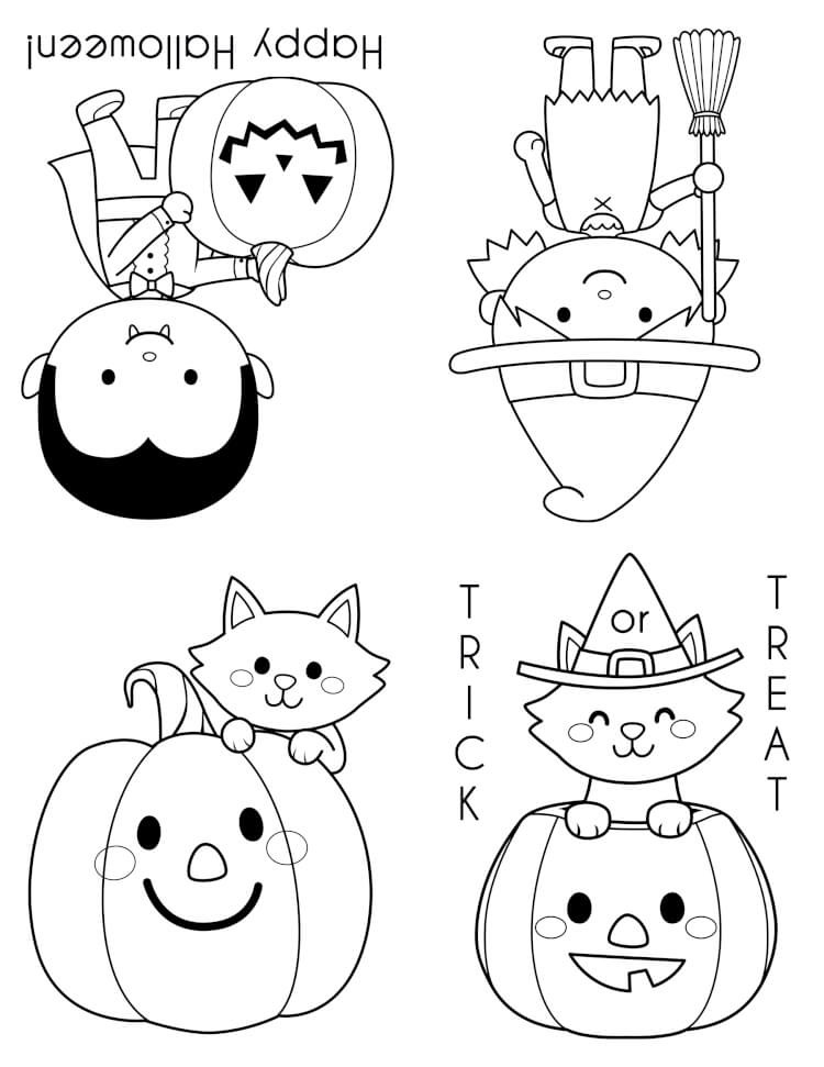 Halloween Coloring Sheet
 Printable Halloween Coloring Books Happiness is Homemade