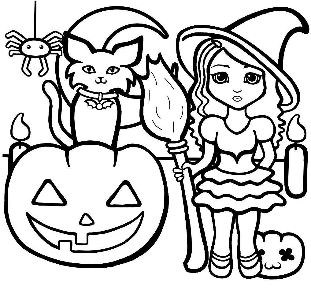 Best ideas about Halloween Coloring Sheets For Girls
. Save or Pin Halloween Coloring Pages line Print Coloring Home Now.