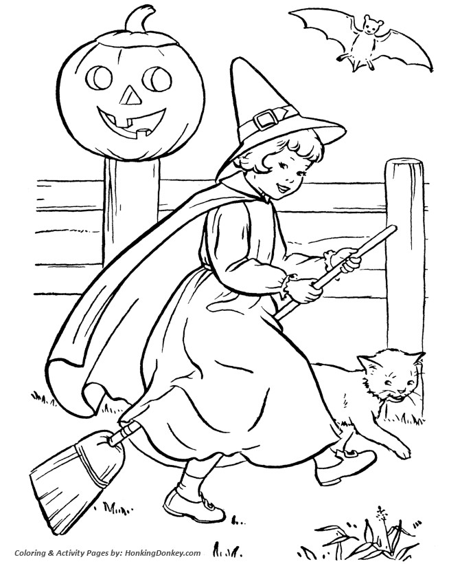 Best ideas about Halloween Coloring Sheets For Girls
. Save or Pin Halloween Witch Coloring Pages Halloween Witch Girl Now.