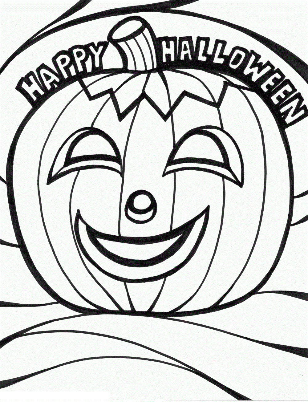 Halloween Pumpkins Coloring Pages
 Free Printable Halloween Coloring Pages For Kids