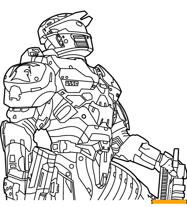 Halo Master Chief Coloring Sheets For Kids
 Halo Coloring Coloring Page Free Coloring Pages line