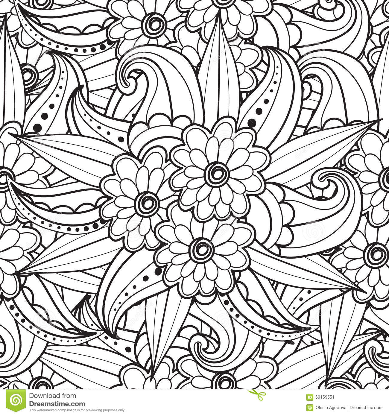 Hand Drawn Coloring Pages
 Pages For Adult Coloring Book Hand Drawn Artistic Ethnic