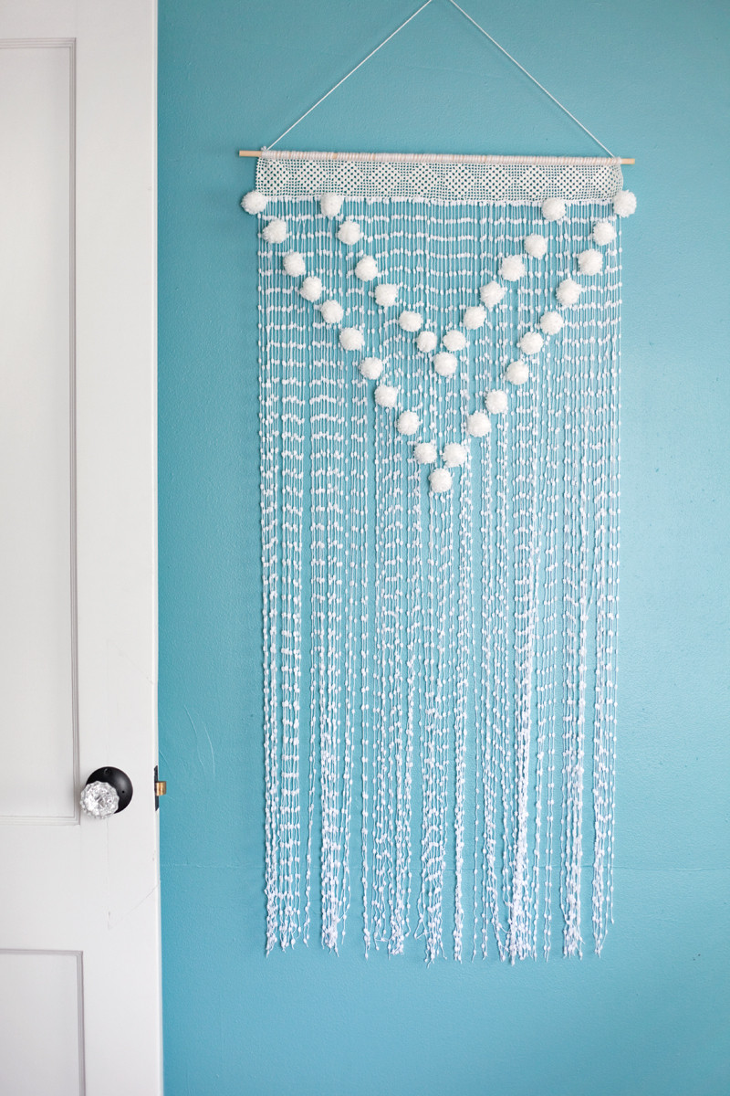 Best ideas about Hanging Wall Art
. Save or Pin Pom Pom Wall Hanging A Beautiful Mess Now.