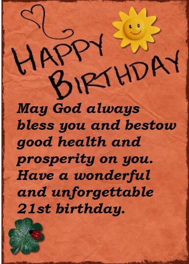 Best ideas about Happy 21st Birthday Quotes
. Save or Pin Best Wishes Quotes For 21st Birthday Now.