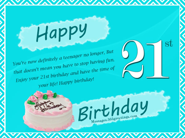 Best ideas about Happy 21st Birthday Quotes
. Save or Pin 21st Birthday Wishes Messages and Greetings Now.