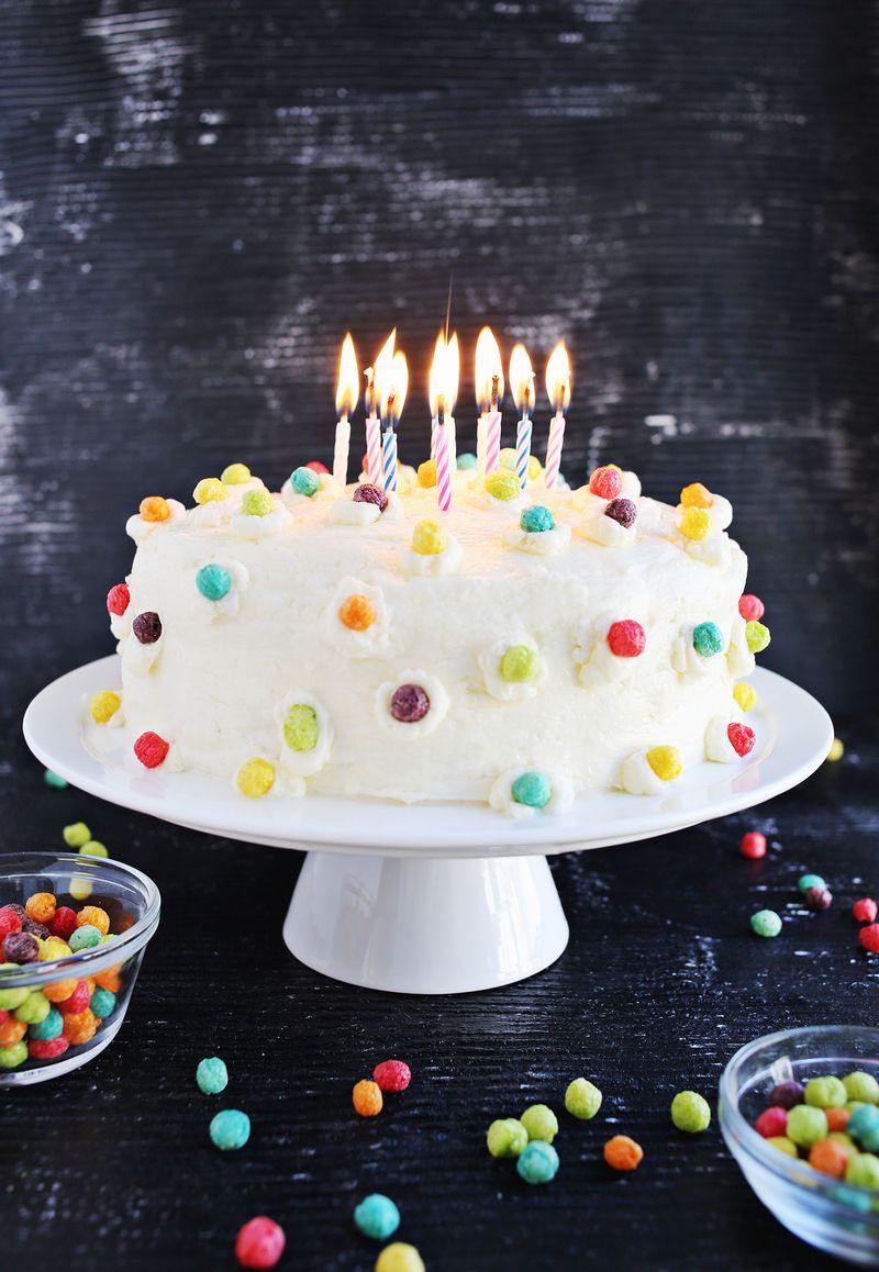 Happy Birthday Cake Decorations
 Funfetti Buttermilk Birthday Cake s and