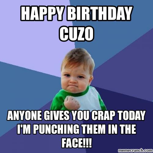 Best ideas about Happy Birthday Cousin Meme Funny
. Save or Pin Happy Birthday Cousin Now.