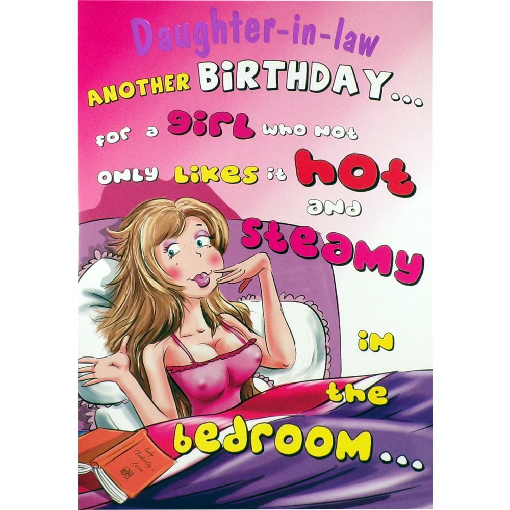 Happy Birthday Daughter In Law Funny
 DAUGHTER IN LAW Birthday Card Funny Rude Humorous Greeting