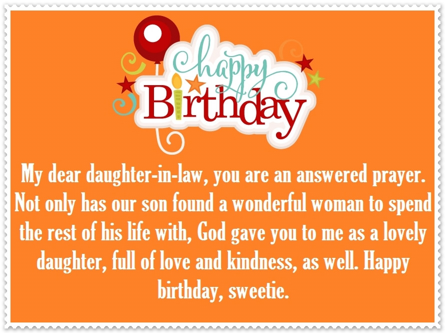 Happy Birthday Daughter In Law Funny
 Daughter in Law Happy Birthday Quotes and Greetings