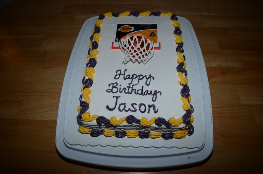 Best ideas about Happy Birthday Jason Cake
. Save or Pin Happy Birthday Jason Lakers Cake CakeCentral Now.
