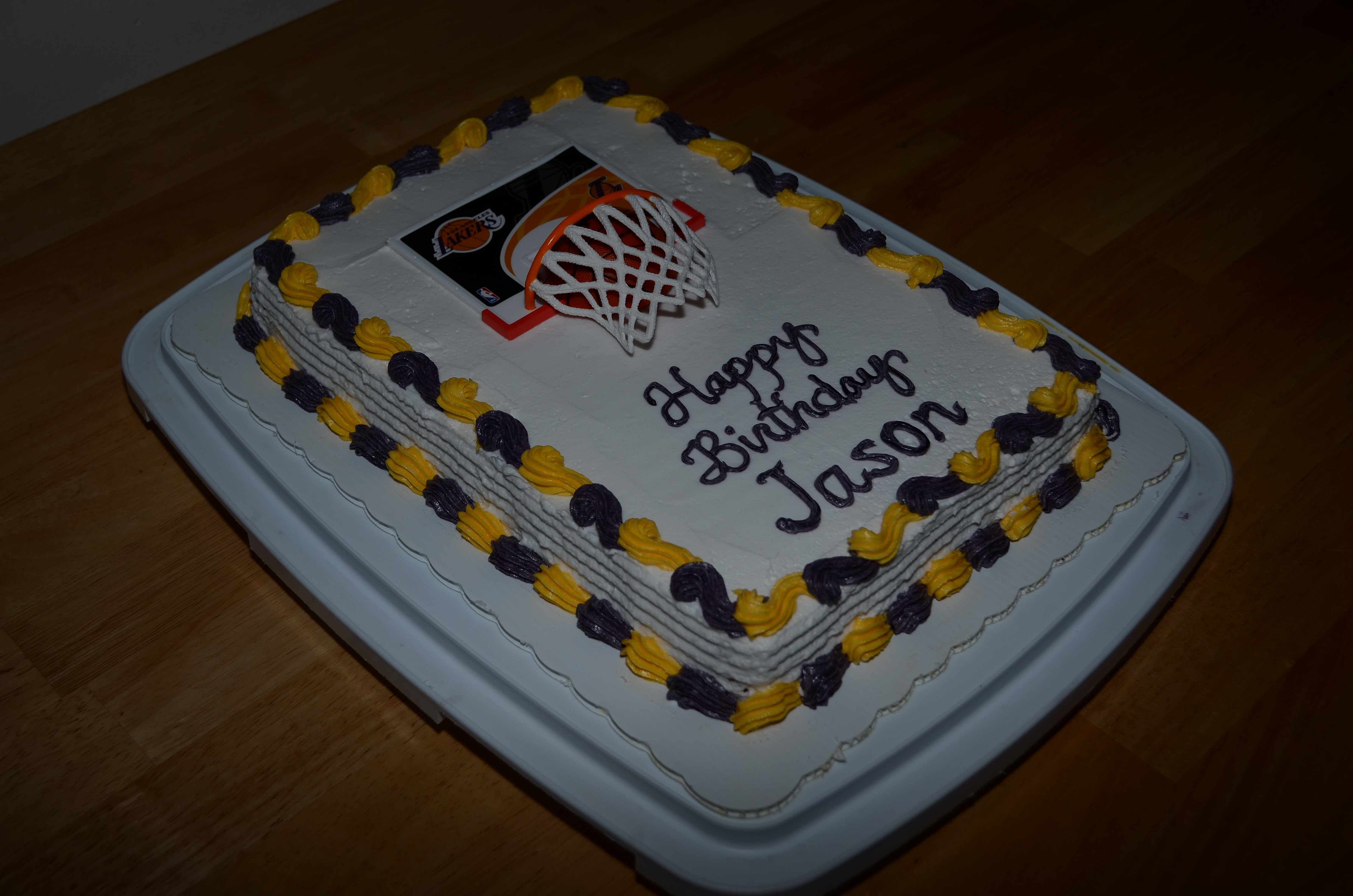 Best ideas about Happy Birthday Jason Cake
. Save or Pin Happy Birthday Jason Lakers Cake CakeCentral Now.