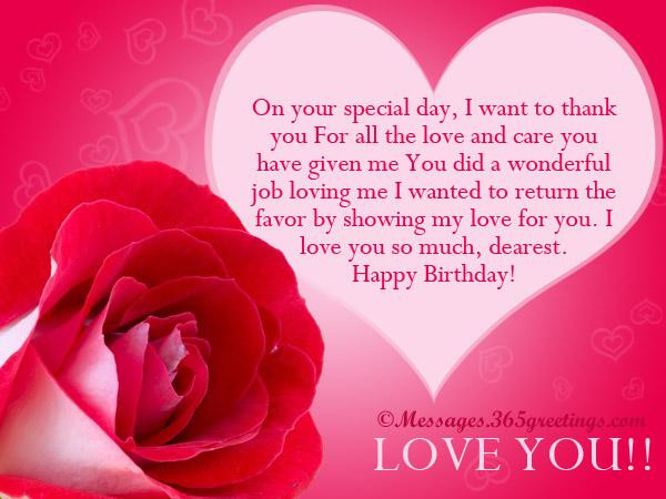 Happy Birthday Love Quotes
 Love Birthday Messages 365greetings