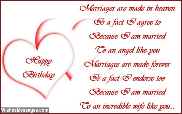 Happy Birthday Quotes For Wife
 Birthday Poems for Wife – WishesMessages