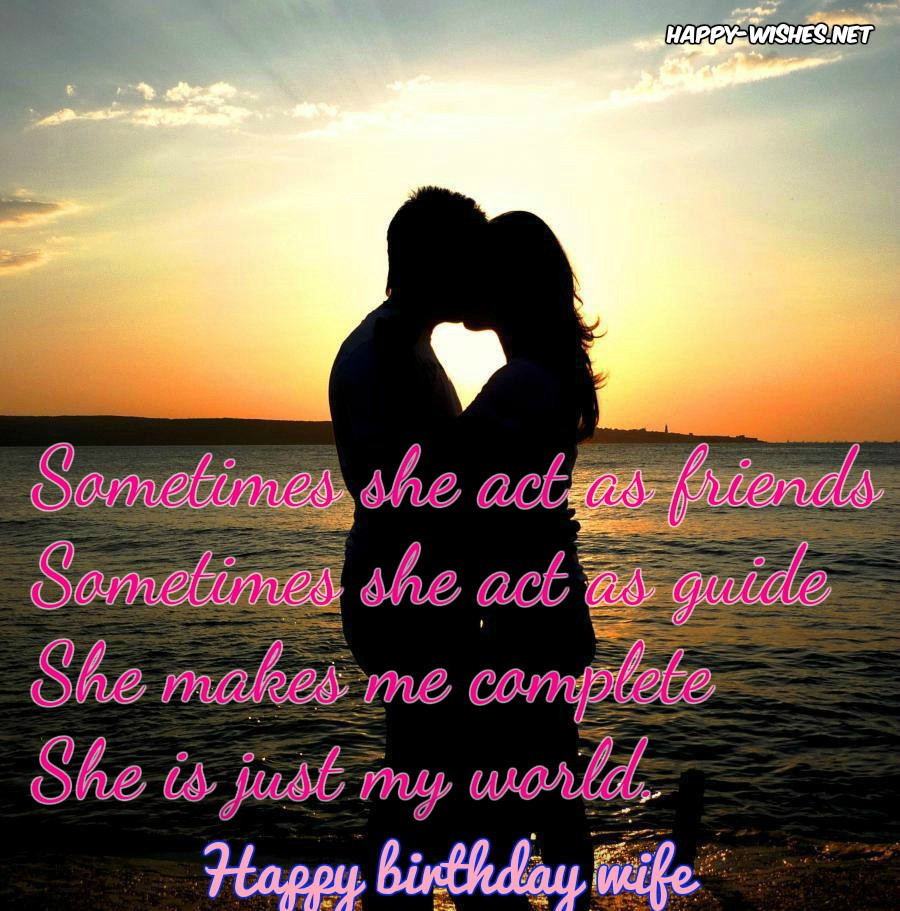 Happy Birthday Quotes For Wife
 Happy Birthday Wishes for Wife Quotes images and wishes