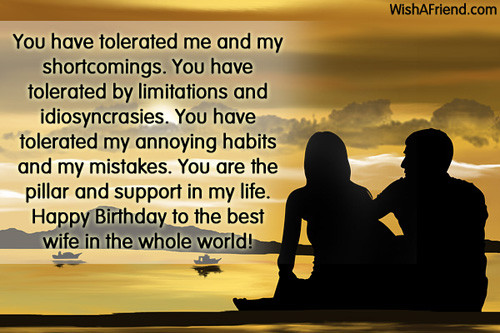 Happy Birthday Quotes For Wife
 Birthday Wishes For Wife