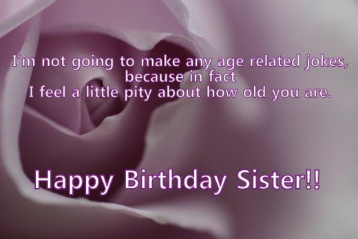 Best ideas about Happy Birthday Sis Funny Quotes
. Save or Pin Happy Birthday Older Sister Quotes QuotesGram Now.