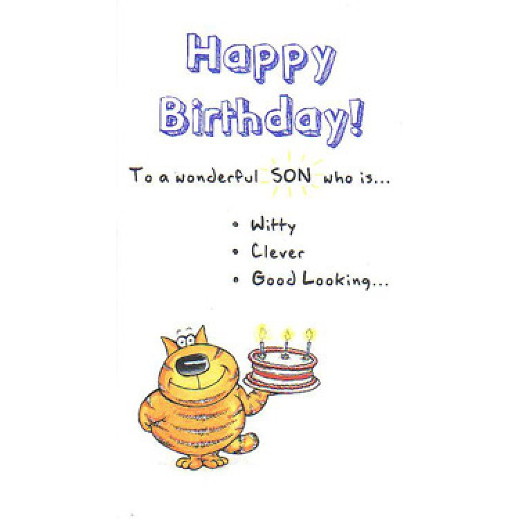 Best ideas about Happy Birthday Son Funny
. Save or Pin Paperlink The Funny Farm Happy Birthday Son Card Now.