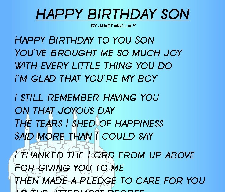 Happy Birthday Son Quotes
 Happy Birthday To My Son Quotes
