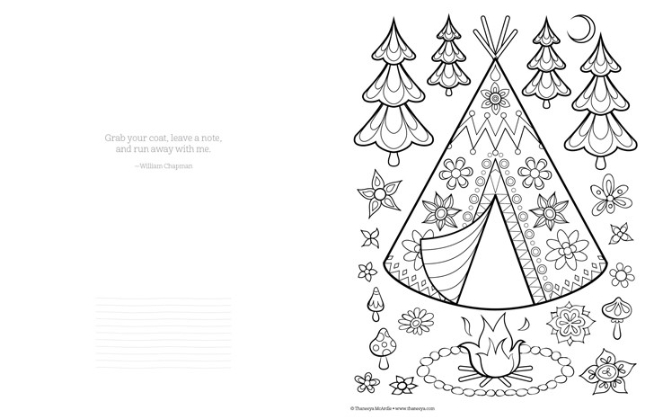Happy Campers Coloring Book
 Happy Campers Coloring Book by Thaneeya McArdle