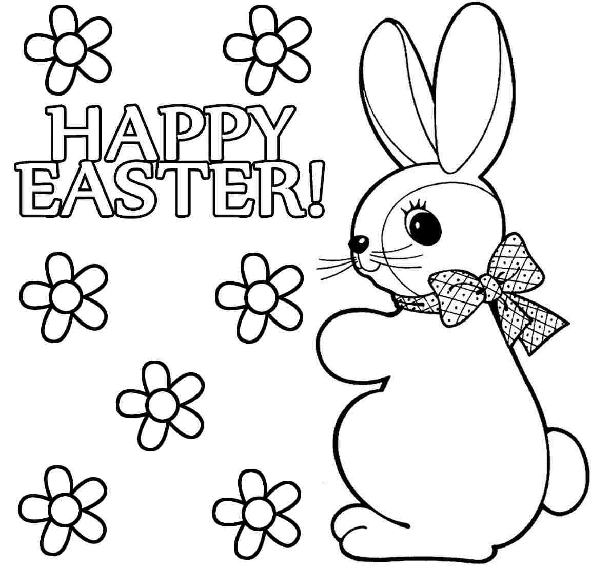 Happy Easter Coloring Pages
 Happy Easter Coloring Pages coloringsuite