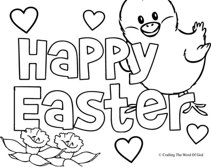 Happy Easter Coloring Pages
 color Crafting The Word God
