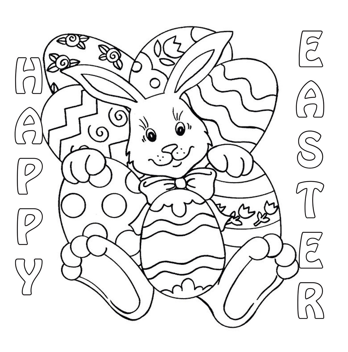 Happy Easter Coloring Pages
 Easter Coloring Contest Sheets – Happy Easter